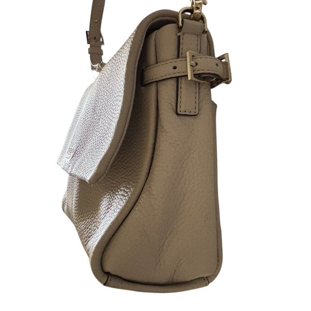 KATE SPADE Allene Holden Street Pebbled Leather Shoulder Bag In Beige Bone EUC - Picture 3 of 9